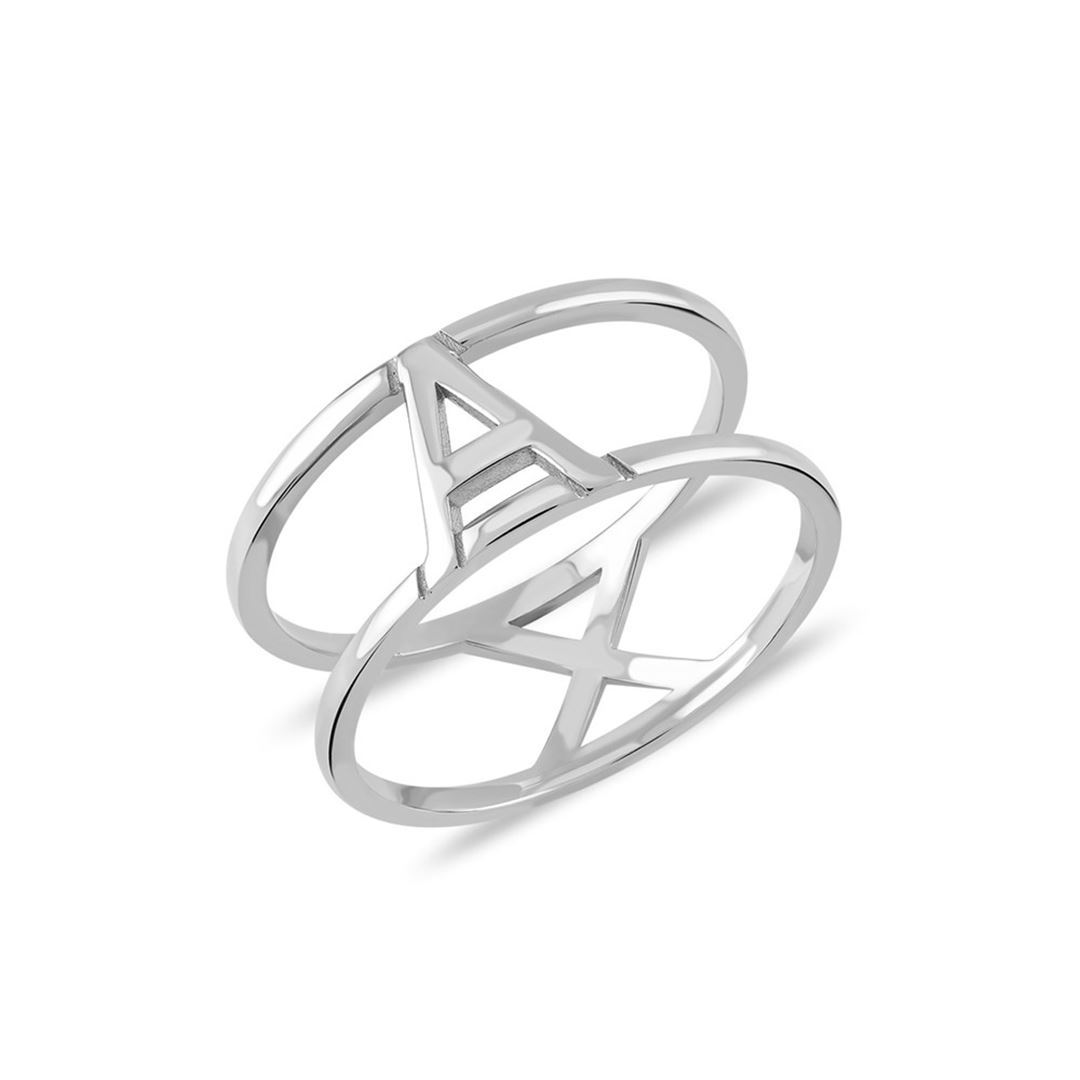 Cabaret Couple Harf Altın Yüzük PI0215