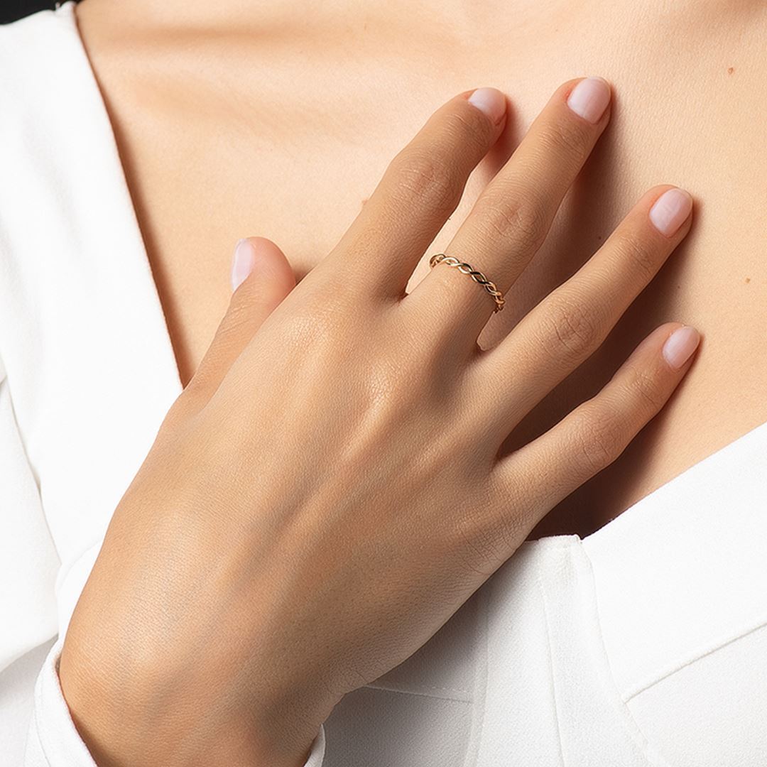 Cabaret Ikili Frame Altın Yüzük PI0217