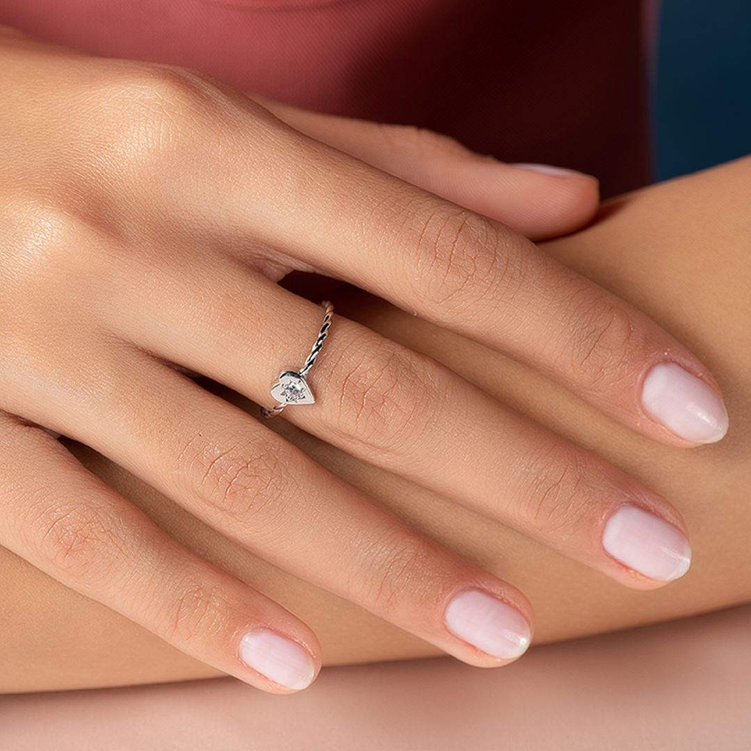 Cabaret Kalp Burgu Altın Yüzük PI0218