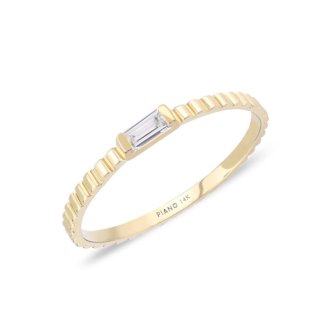 Dolce Mini Curve Altın Yüzük PI0224