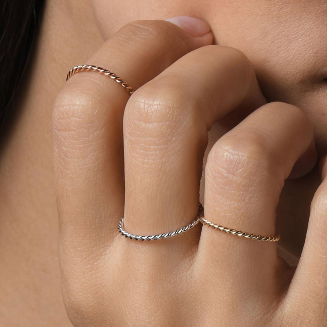 Andante Mini Burgu Altın Yüzük PI0227