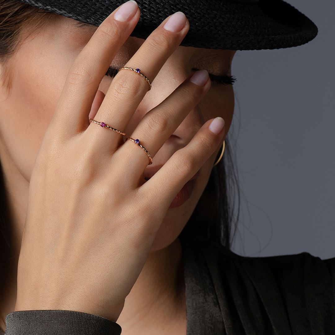 Forte Mini Burgu Altın Yüzük PI0228