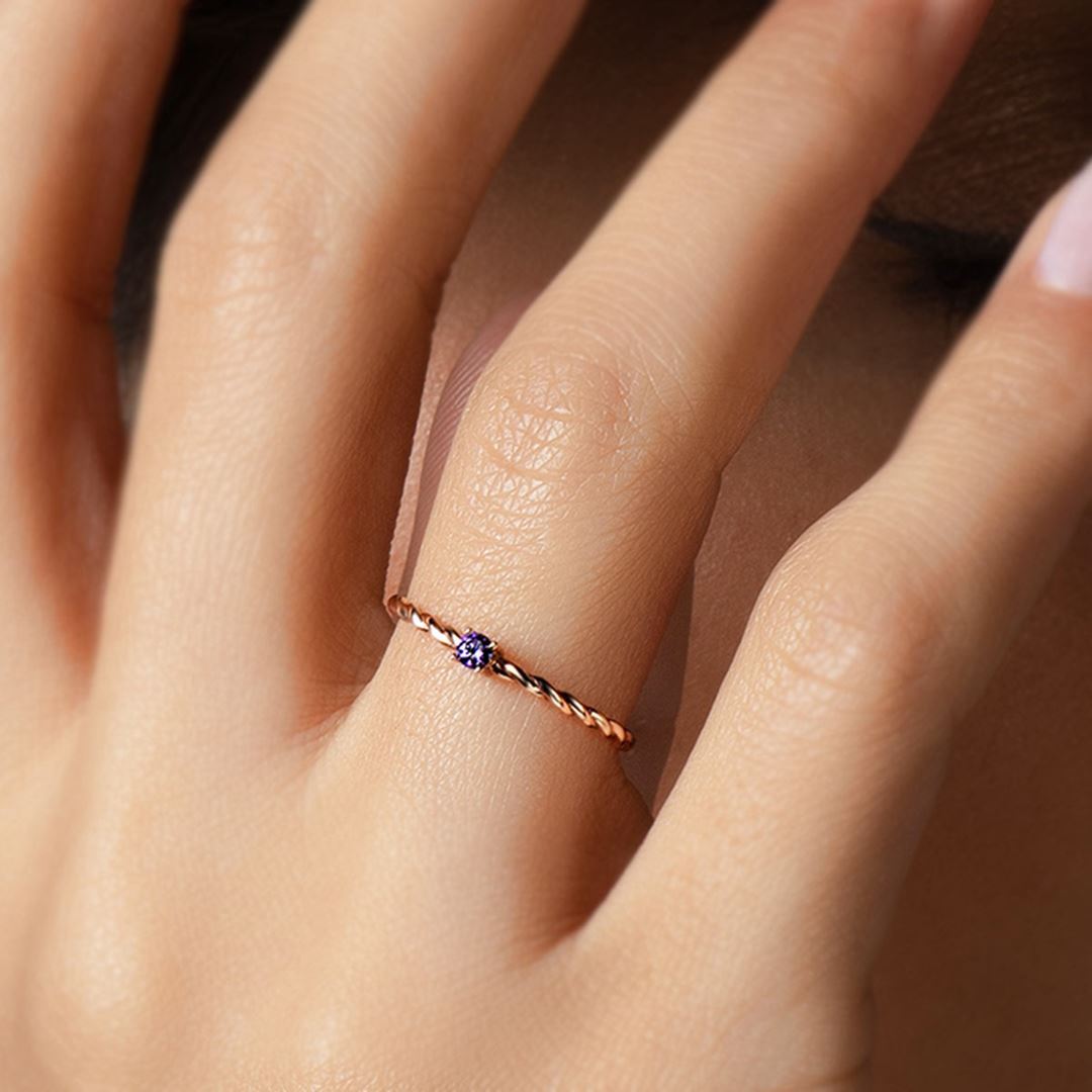 Forte Mini Burgu Altın Yüzük PI0228