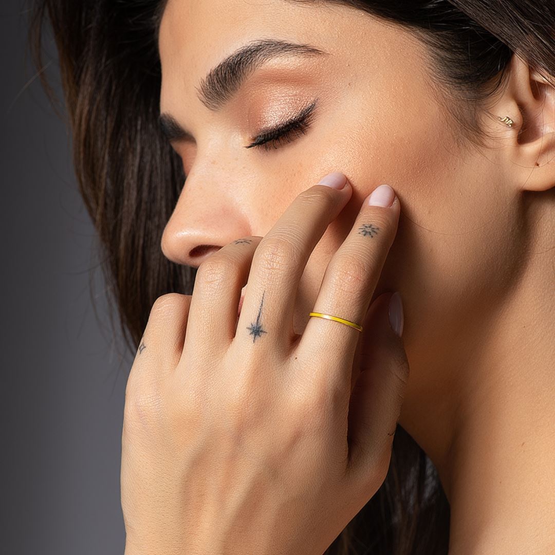 Altın Renkli Mine Yüzük PI0237