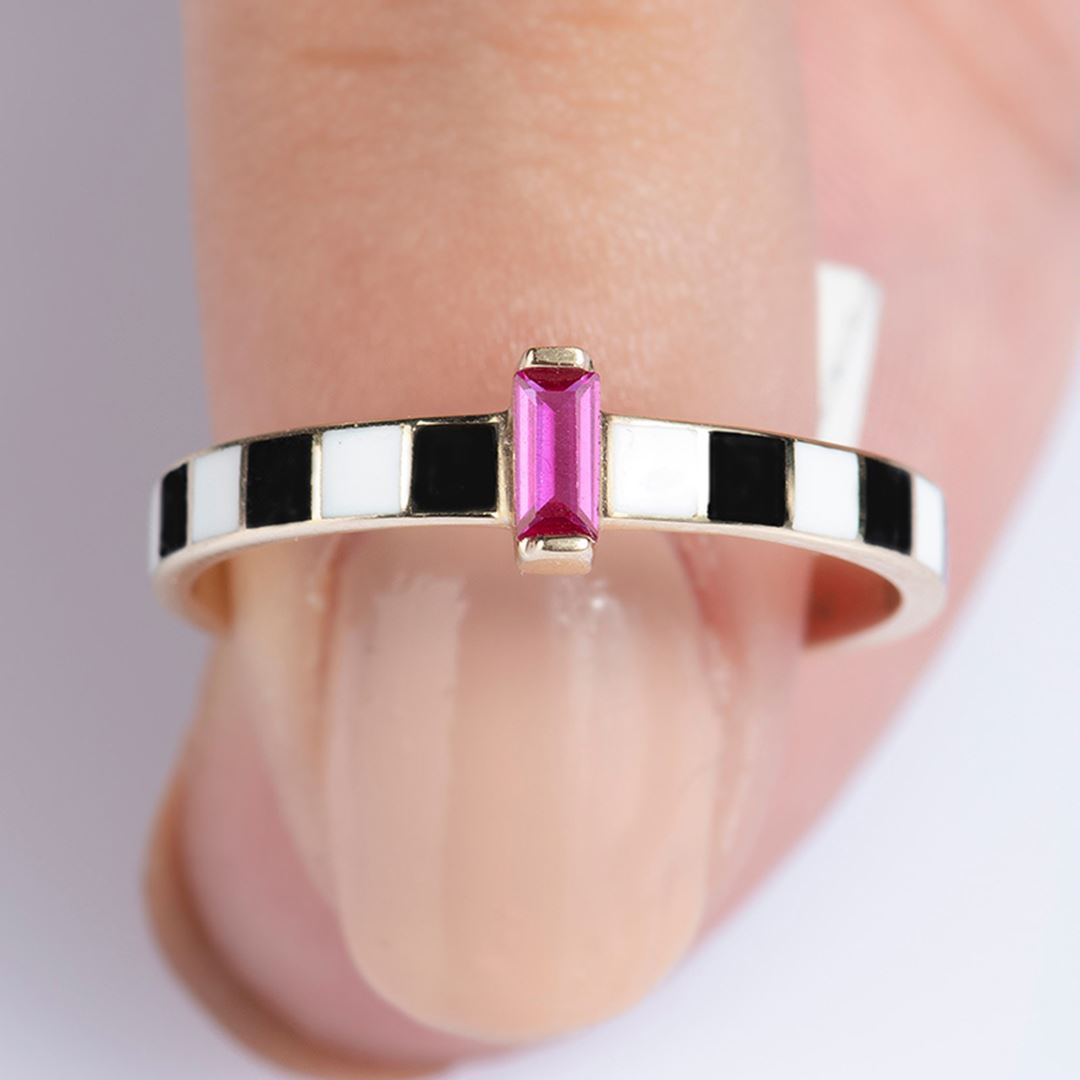 Dolce Octave Mineli Altın Yüzük PI0240