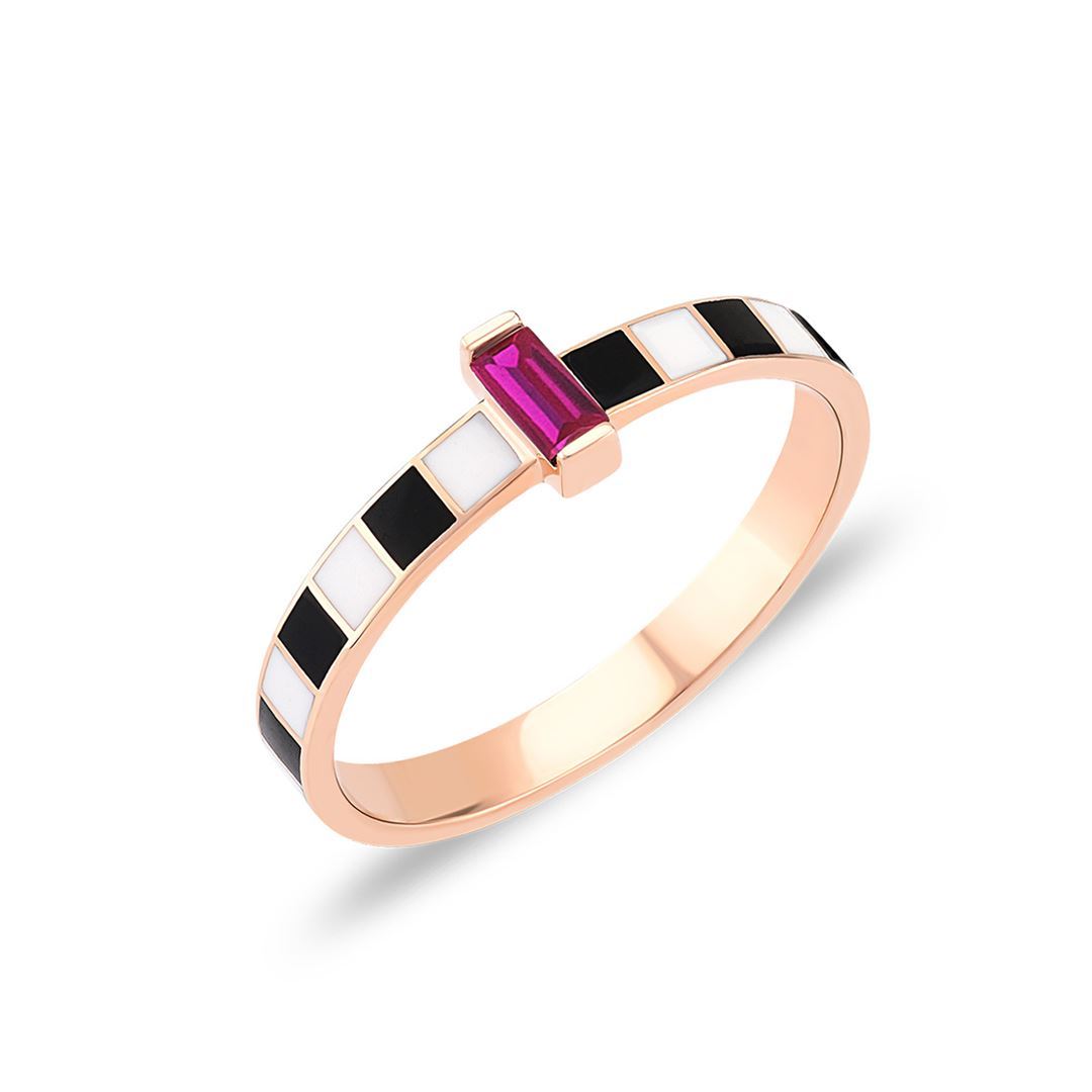 Dolce Octave Mineli Altın Yüzük PI0240