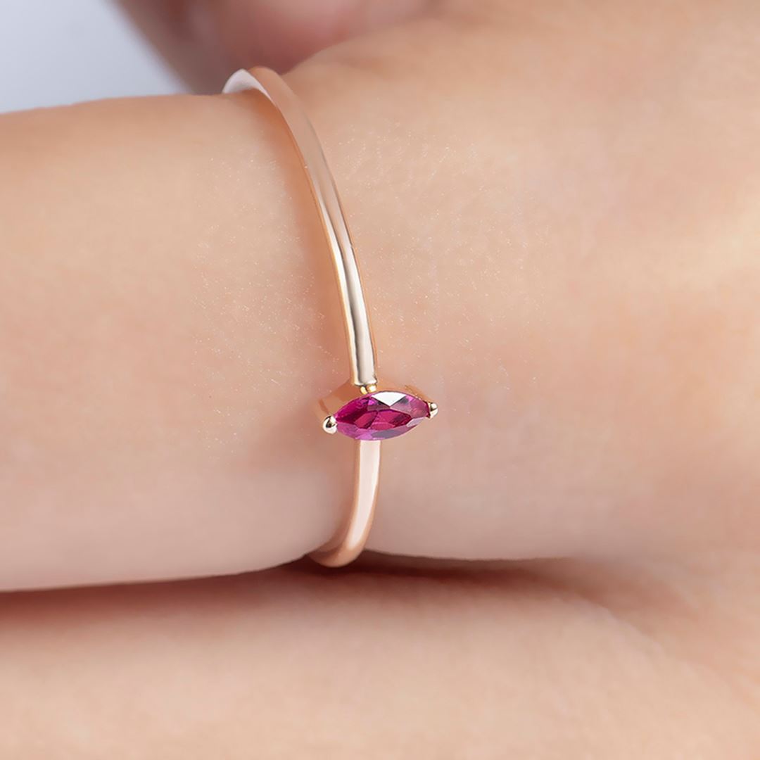 Mini Markiz Altın Yüzük PI0248