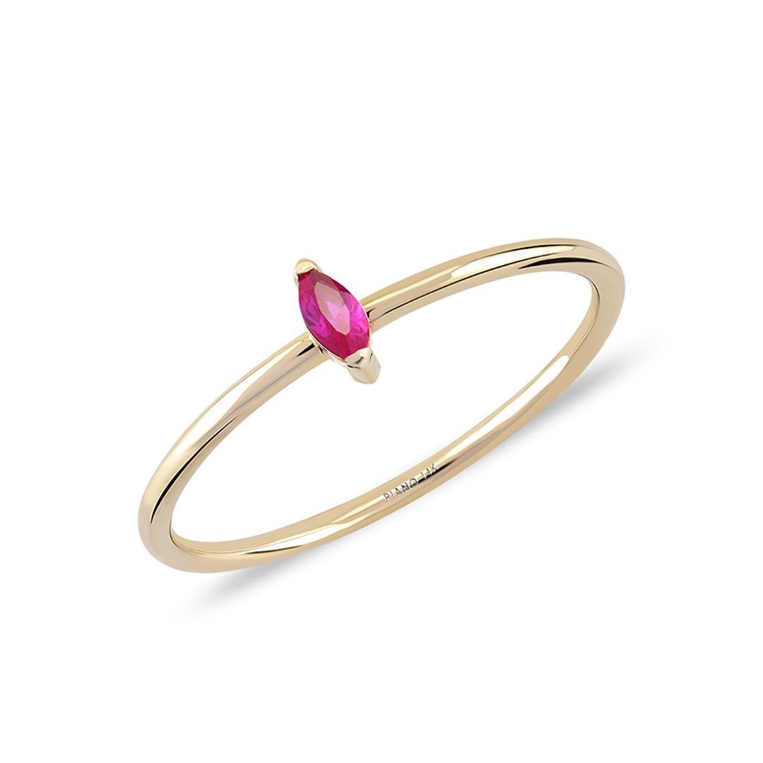 Mini Markiz Altın Yüzük PI0248