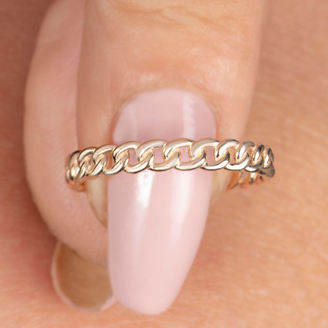 İnce Zincir Altın Yüzük PI0250