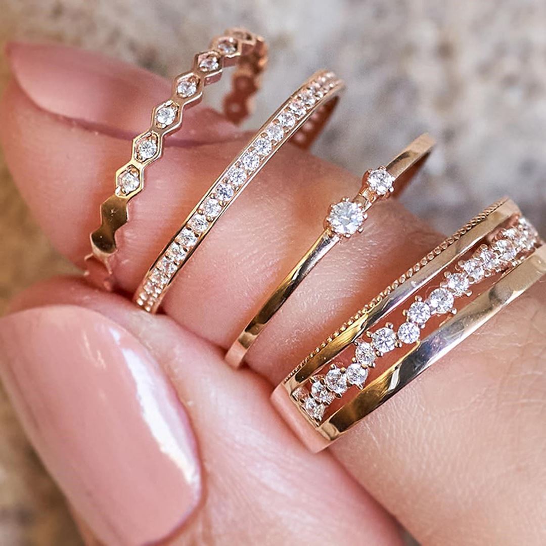 Rhytym Forte Petek Altın Yüzük PI0258