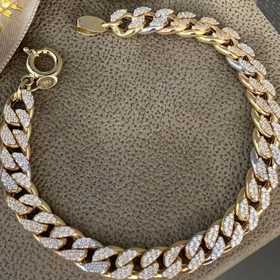 Taşlı Altın Bileklik BL0202