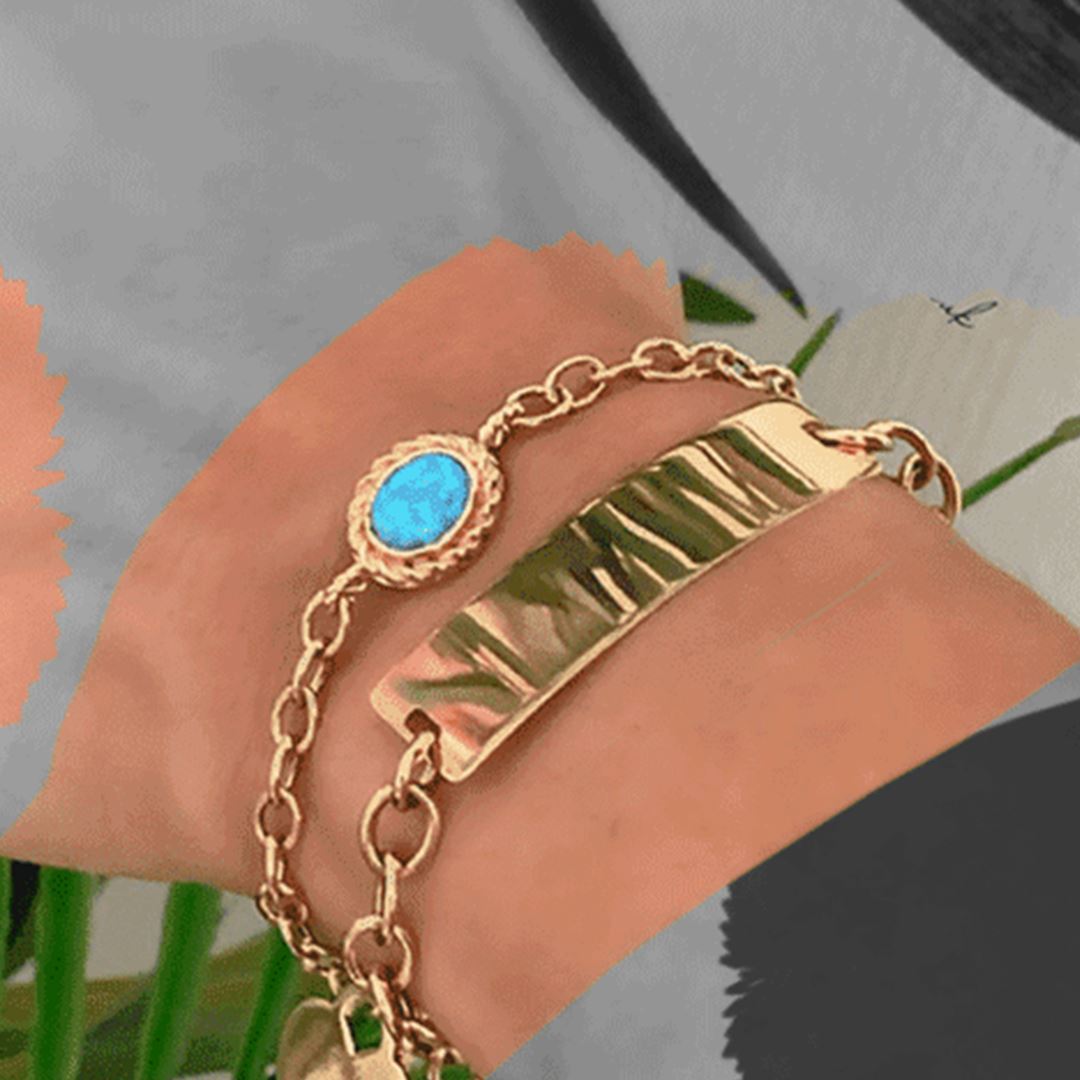 Mavi Taşlı Bileklik Y00135