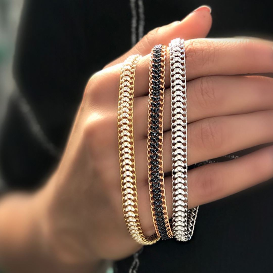 Beyaz Taşlı Bileklik Y00408