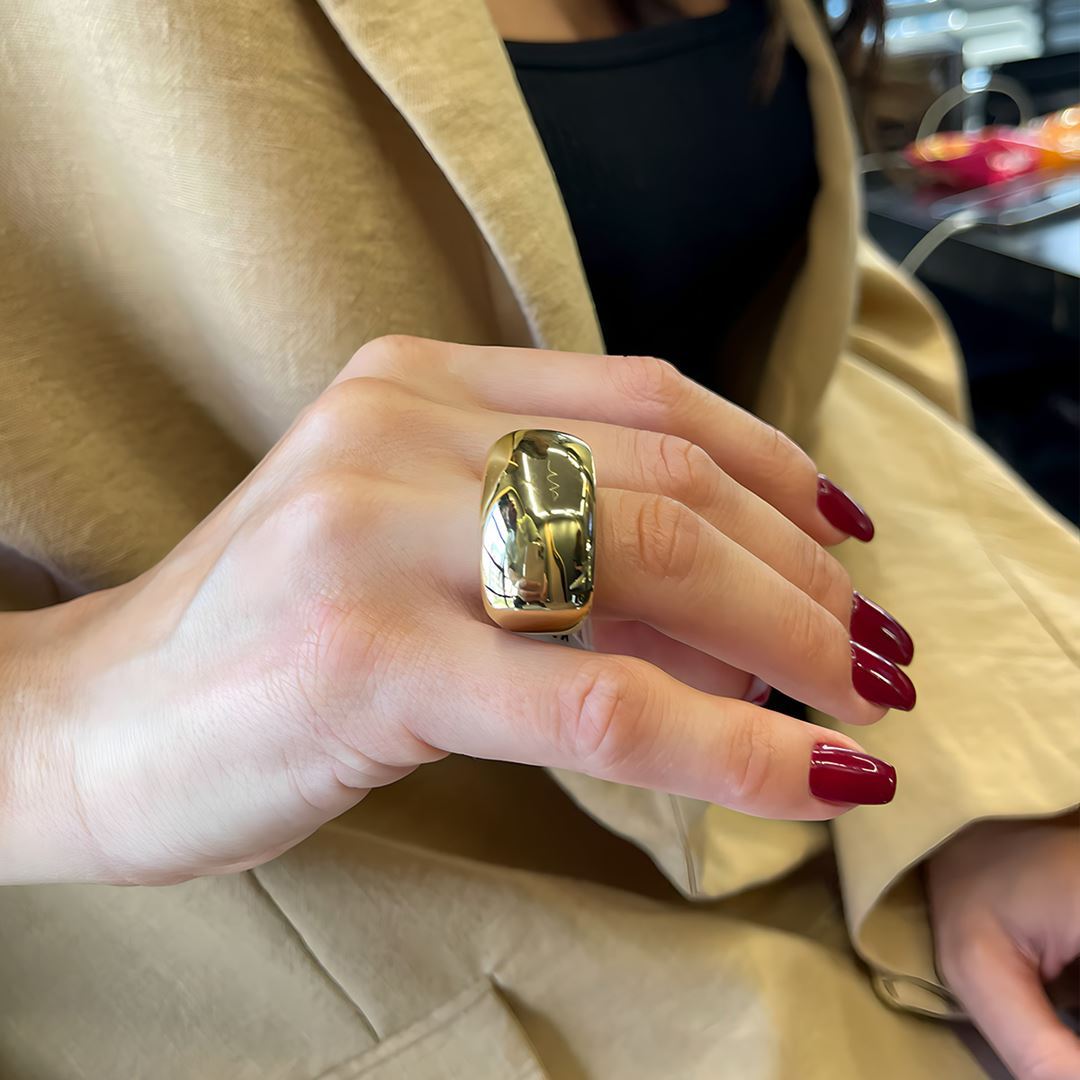 İthal Bomb Altın Yüzük A0015