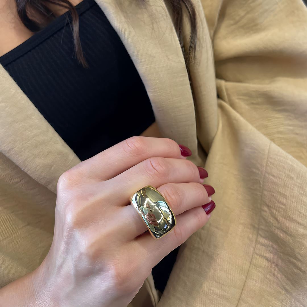 İthal Bomb Altın Yüzük A0015