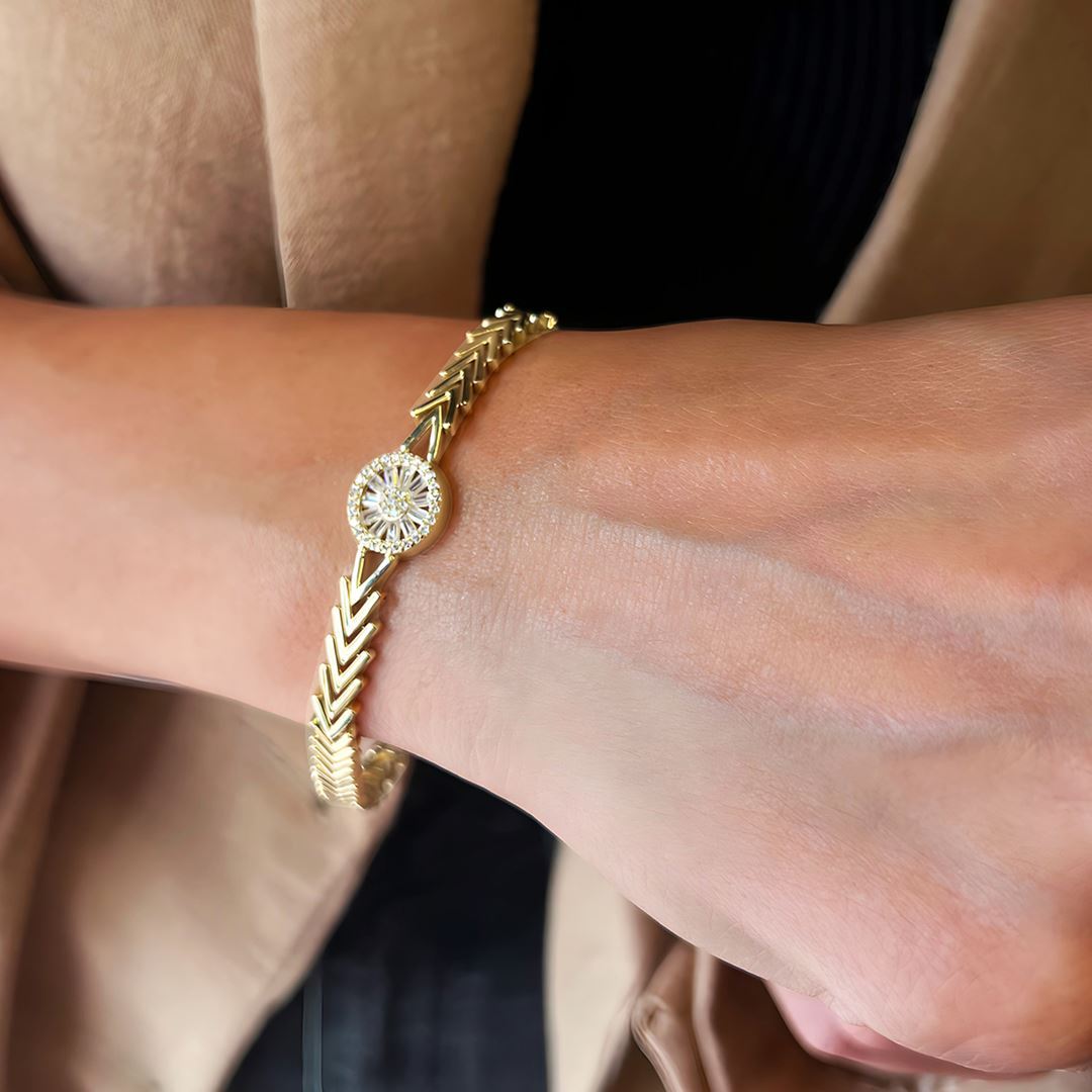 Mini Baget Taşlı Bileklik A0037