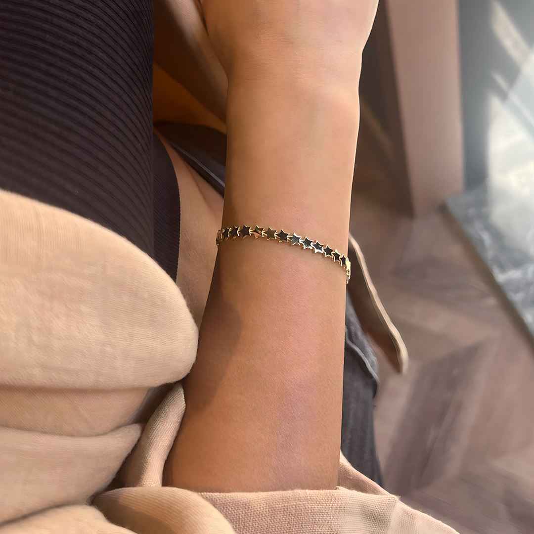 Mini Yıldız Altın Bileklik A0040