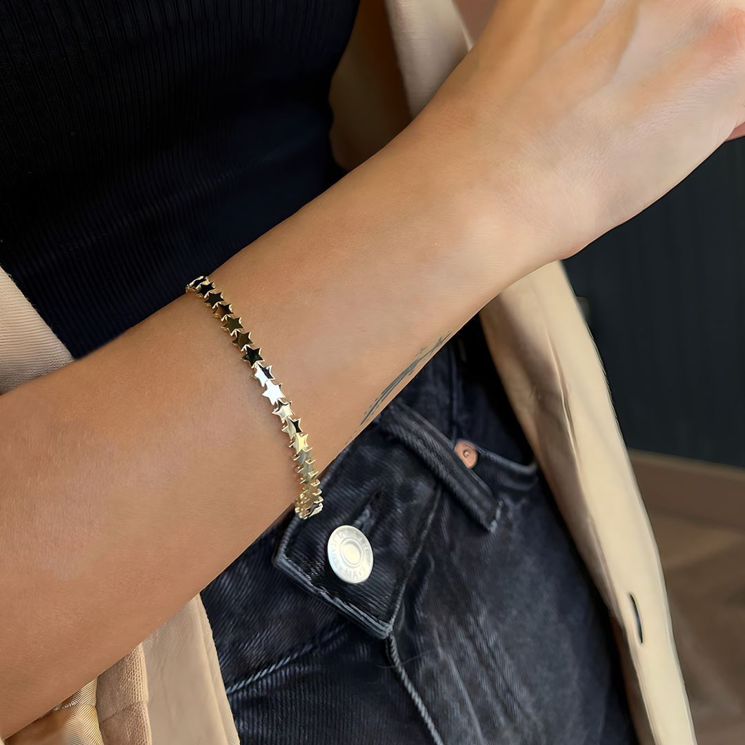 Mini Yıldız Altın Bileklik A0040