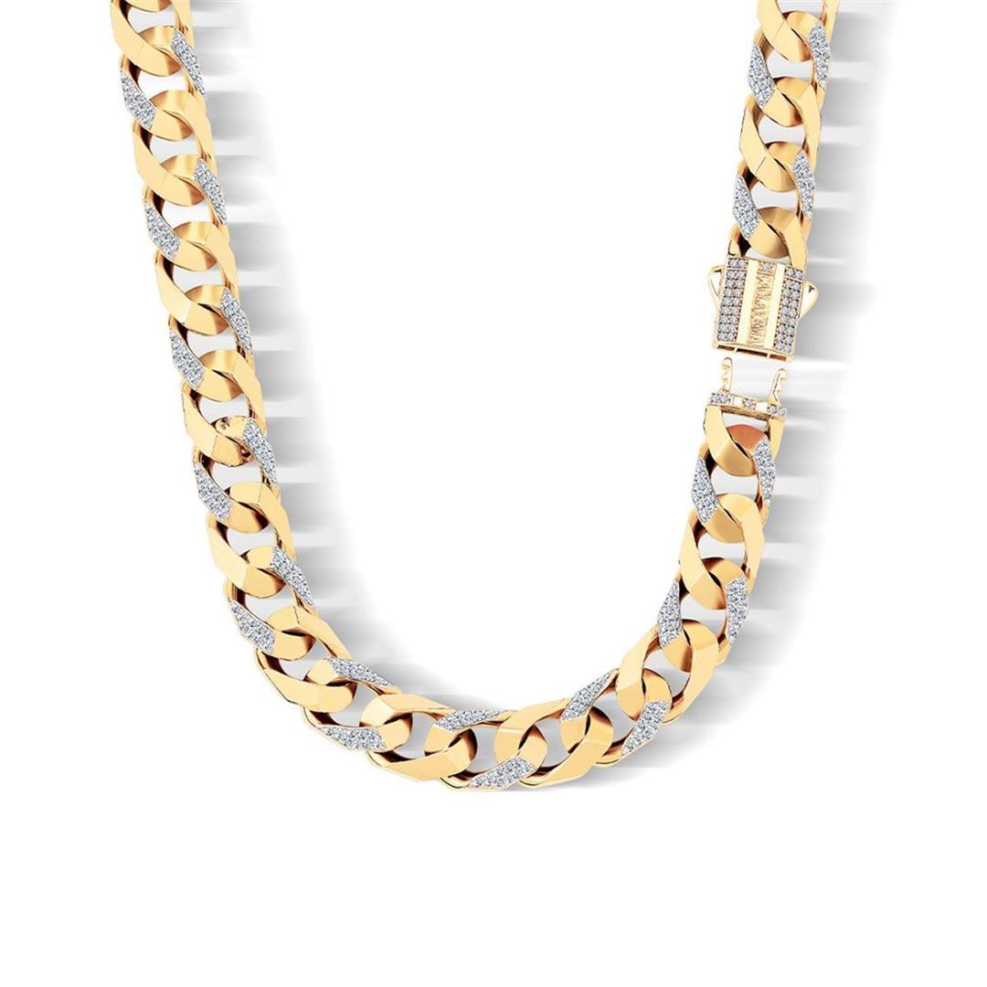 11mm Taşlı Piramit Gurmet Zincir CA0046