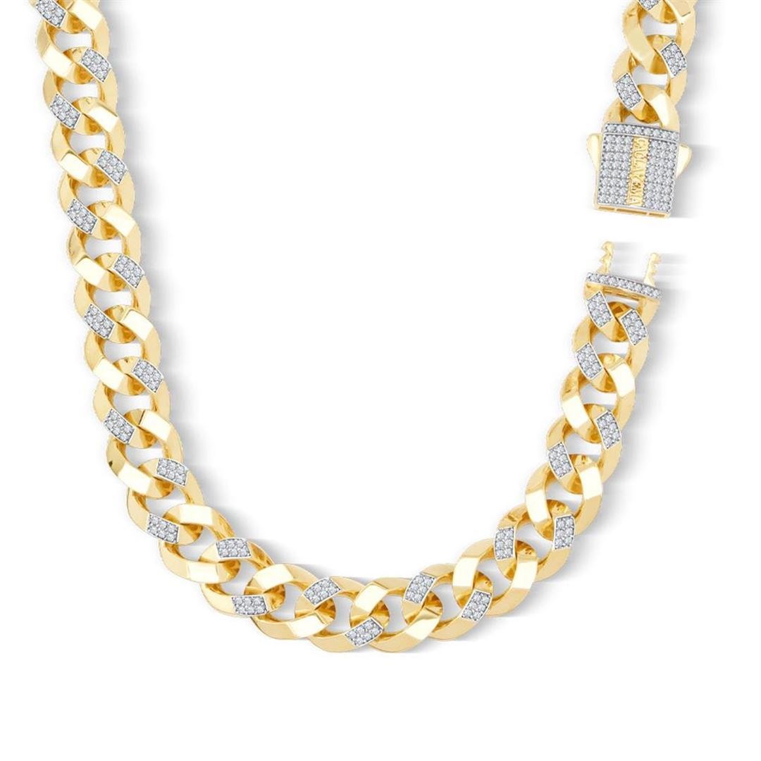 13mm Altın Taşlı Gurmet Zincir CA0047