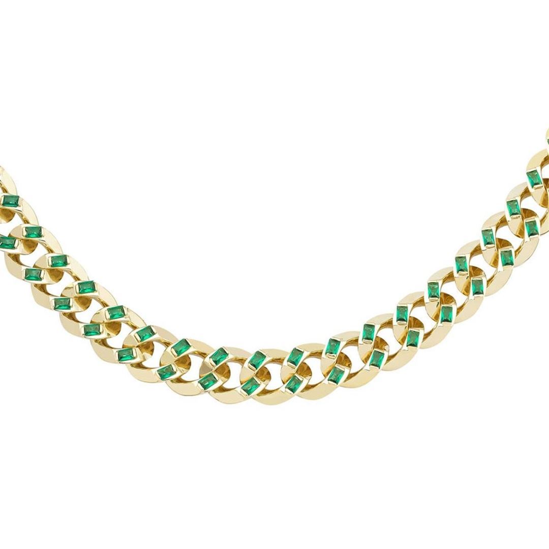 Zümrüt Taşlı Gurmet Zincir CA0058