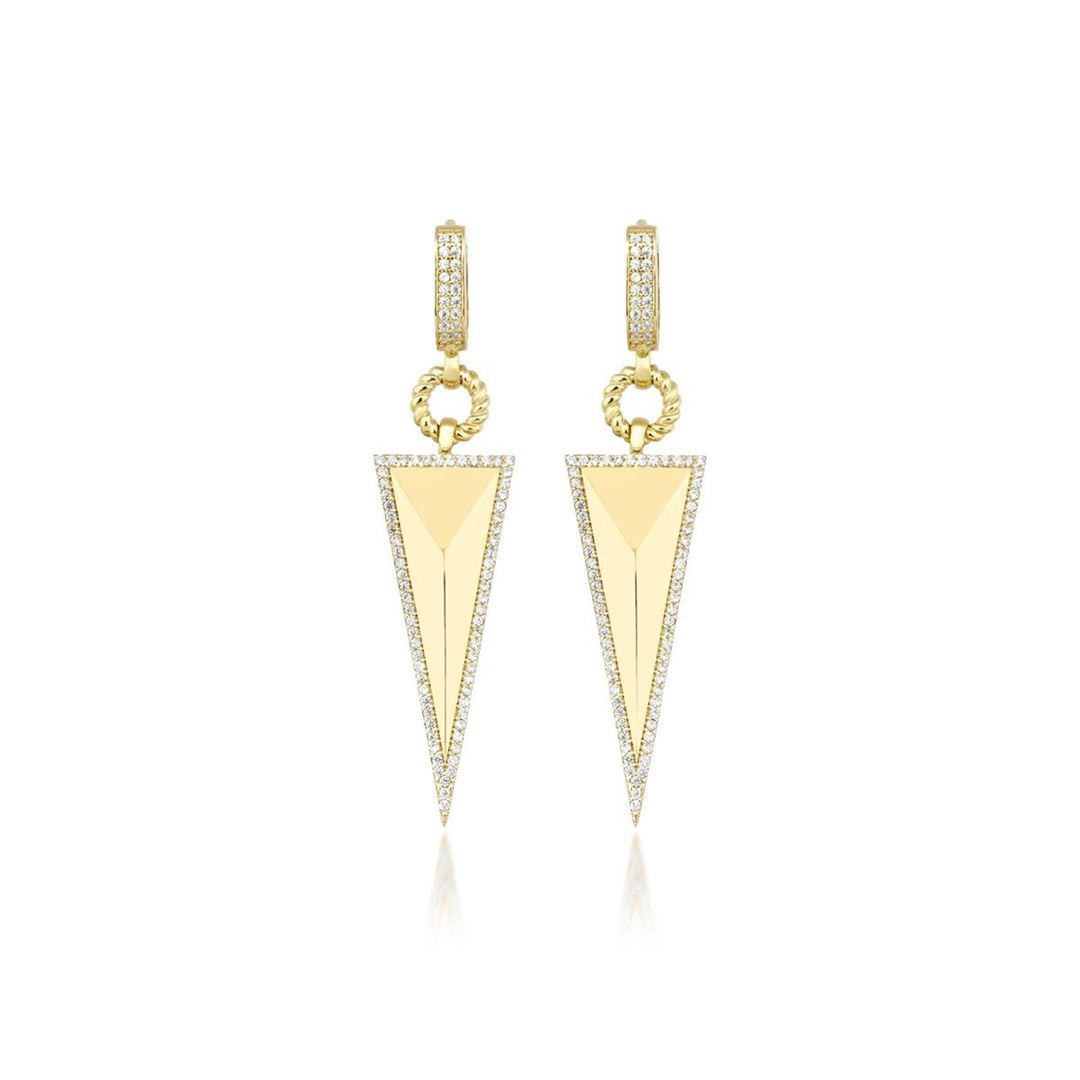 Üçgen Piramit Küpe CA0088