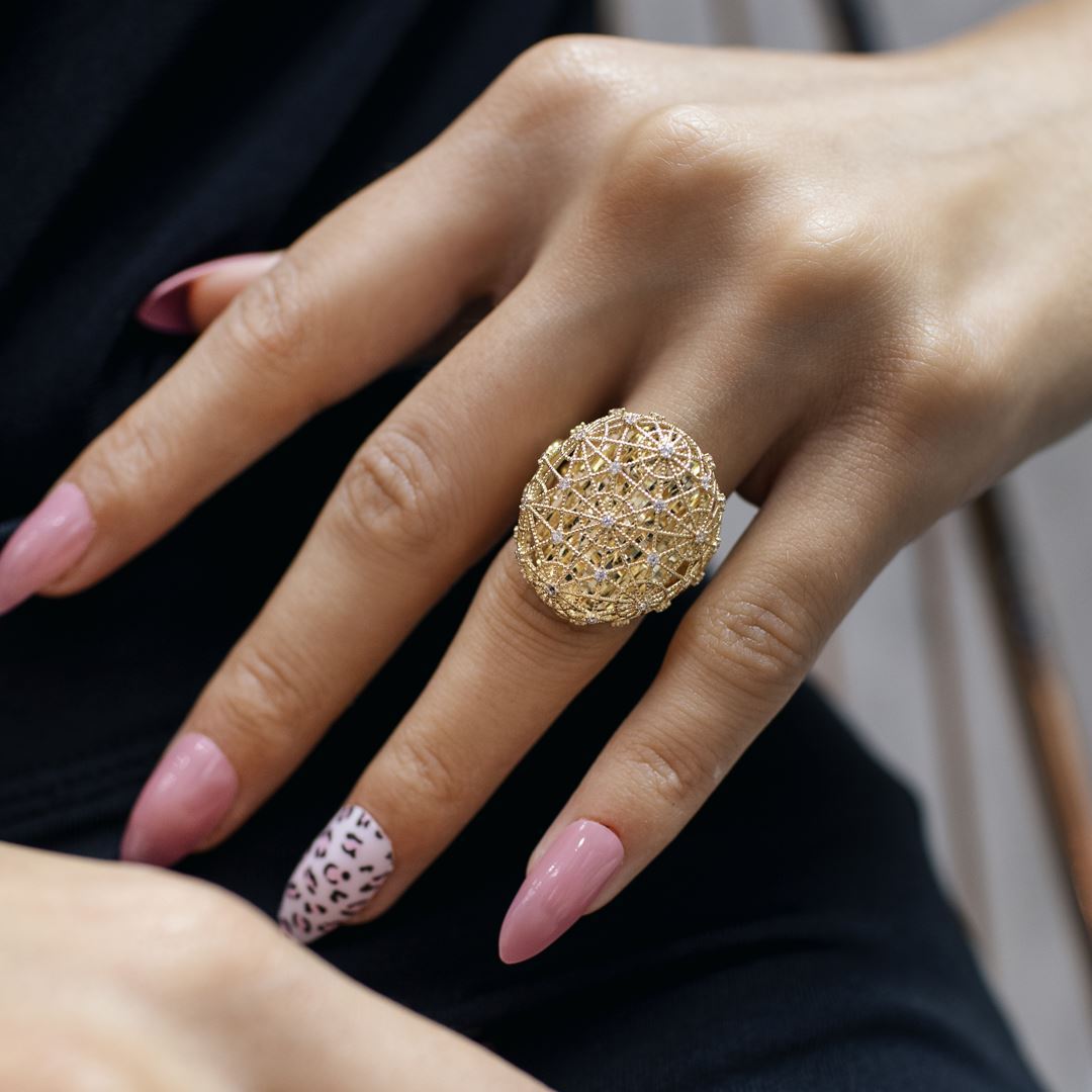 İşlemeli İthal Yüzük Y01061