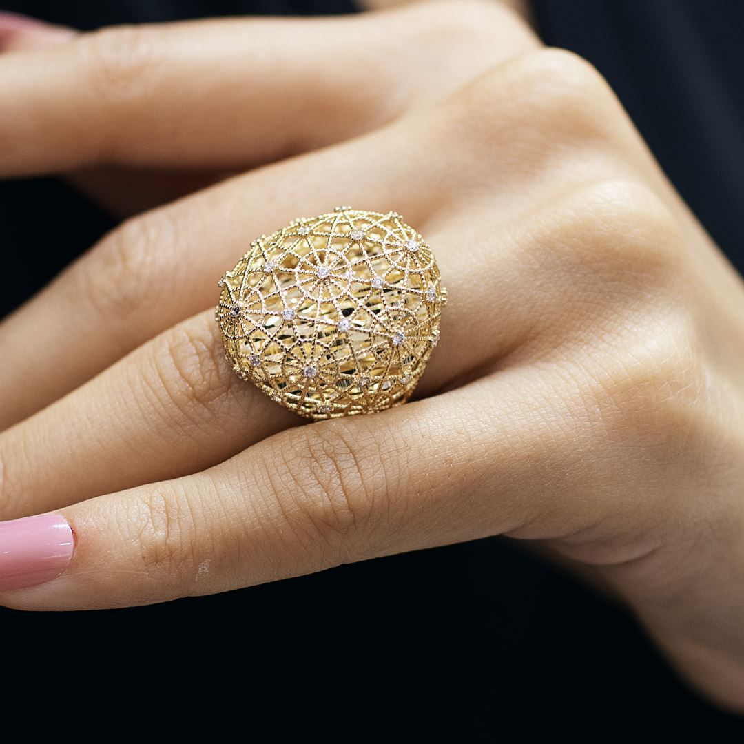 İşlemeli İthal Yüzük Y01061