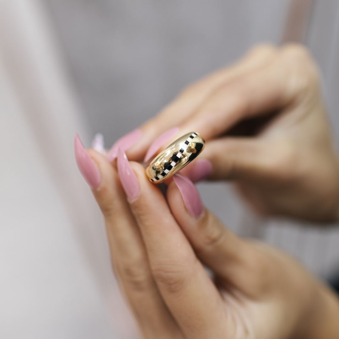 Mineli Altın Yüzük Y01067