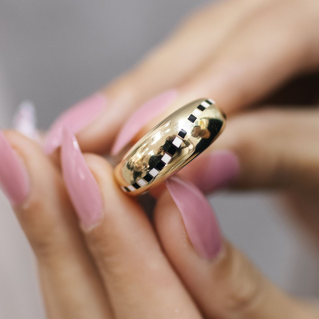 Mineli Altın Yüzük Y01067