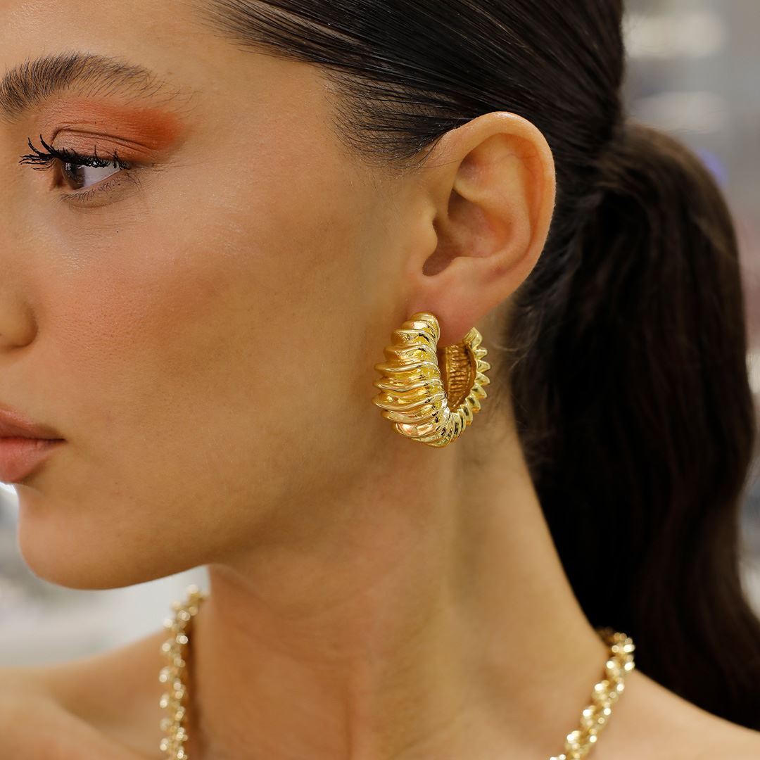 İthal Altın Küpe AA0013