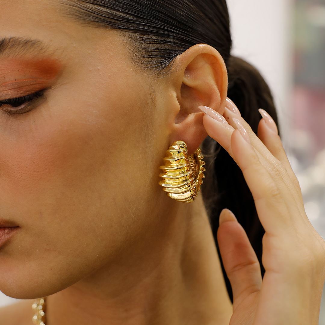 İthal Altın Küpe AA0013