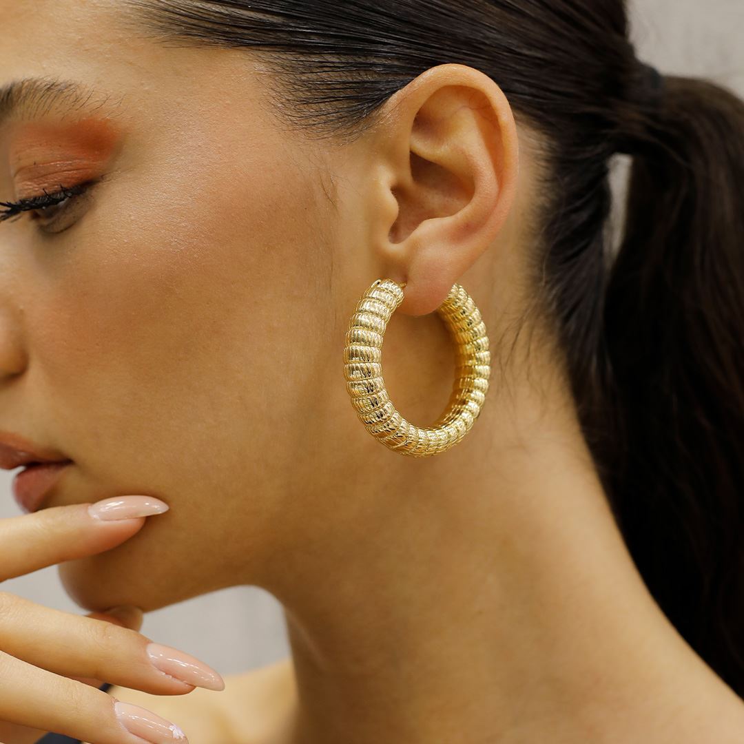 İthal Altın Küpe AA0011