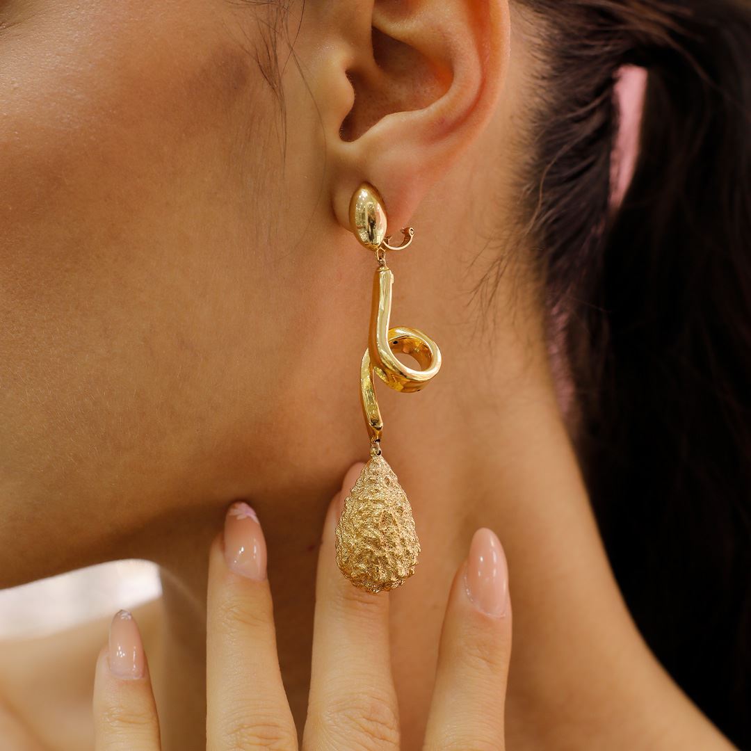 İthal Altın Küpe AA0009