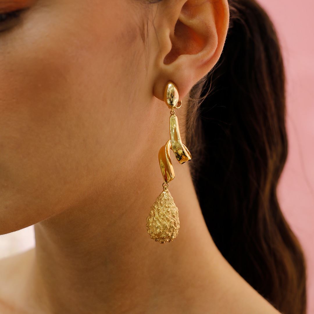 İthal Altın Küpe AA0009