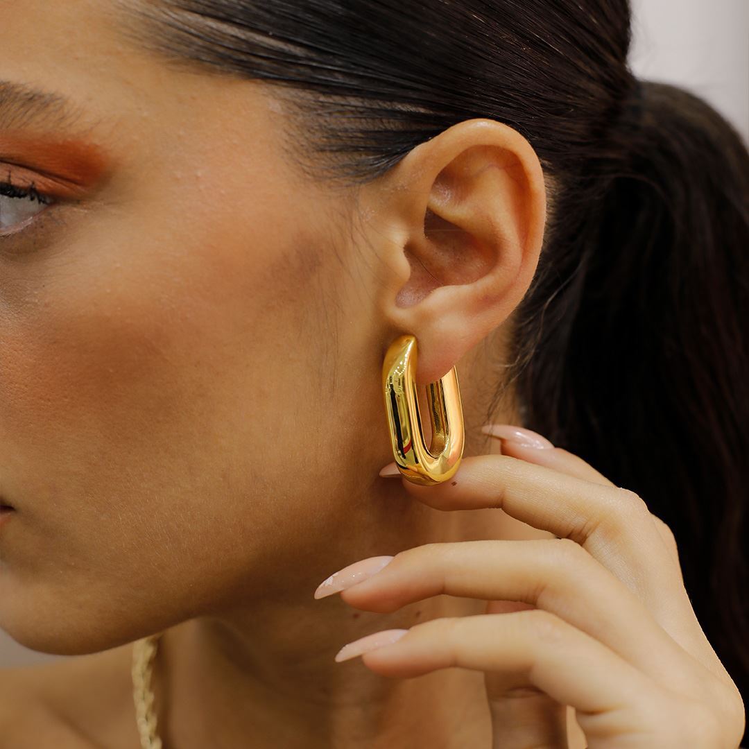 İthal Altın Küpe AA0008