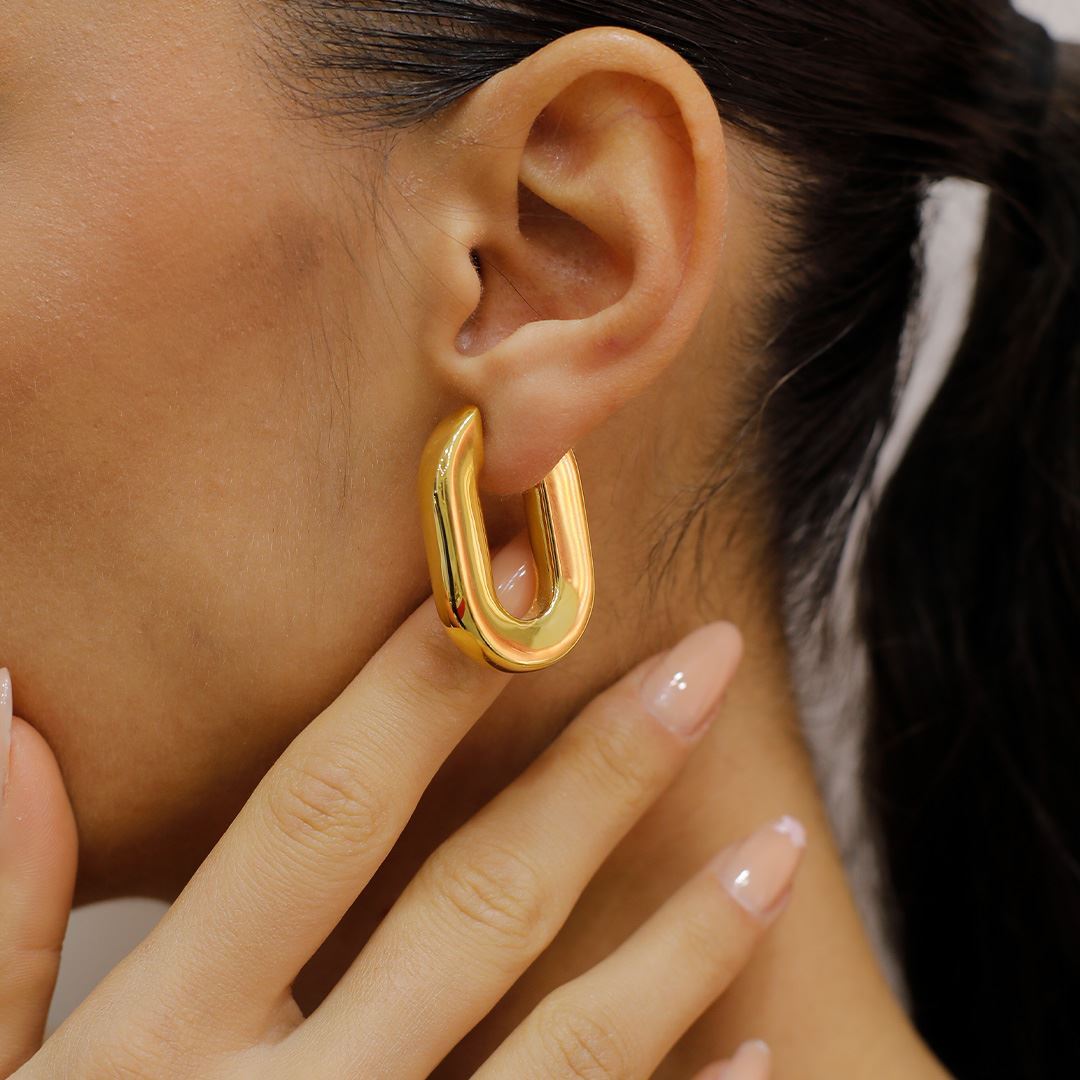 İthal Altın Küpe AA0008