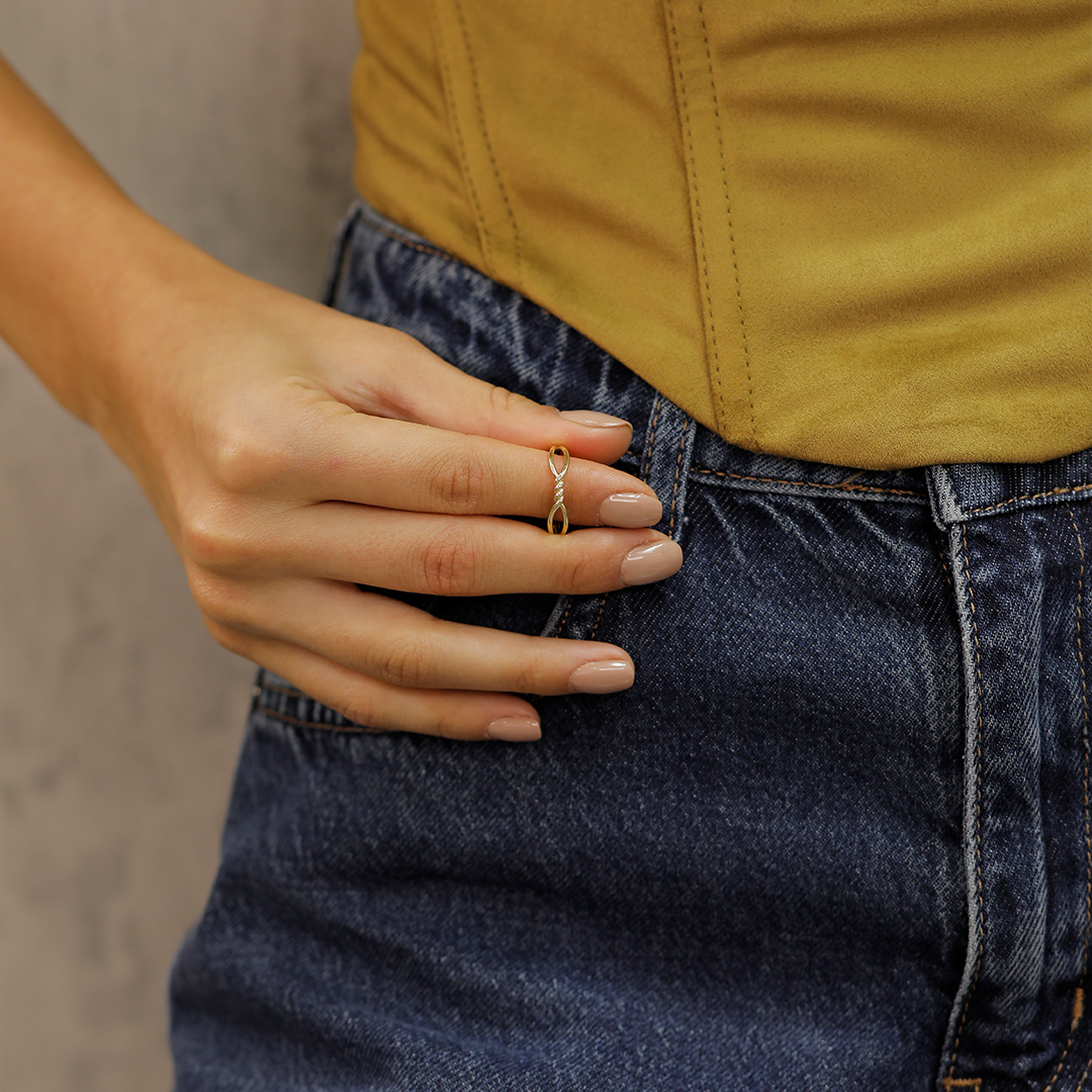 Burgulu Eklem Yüzüğü B0013