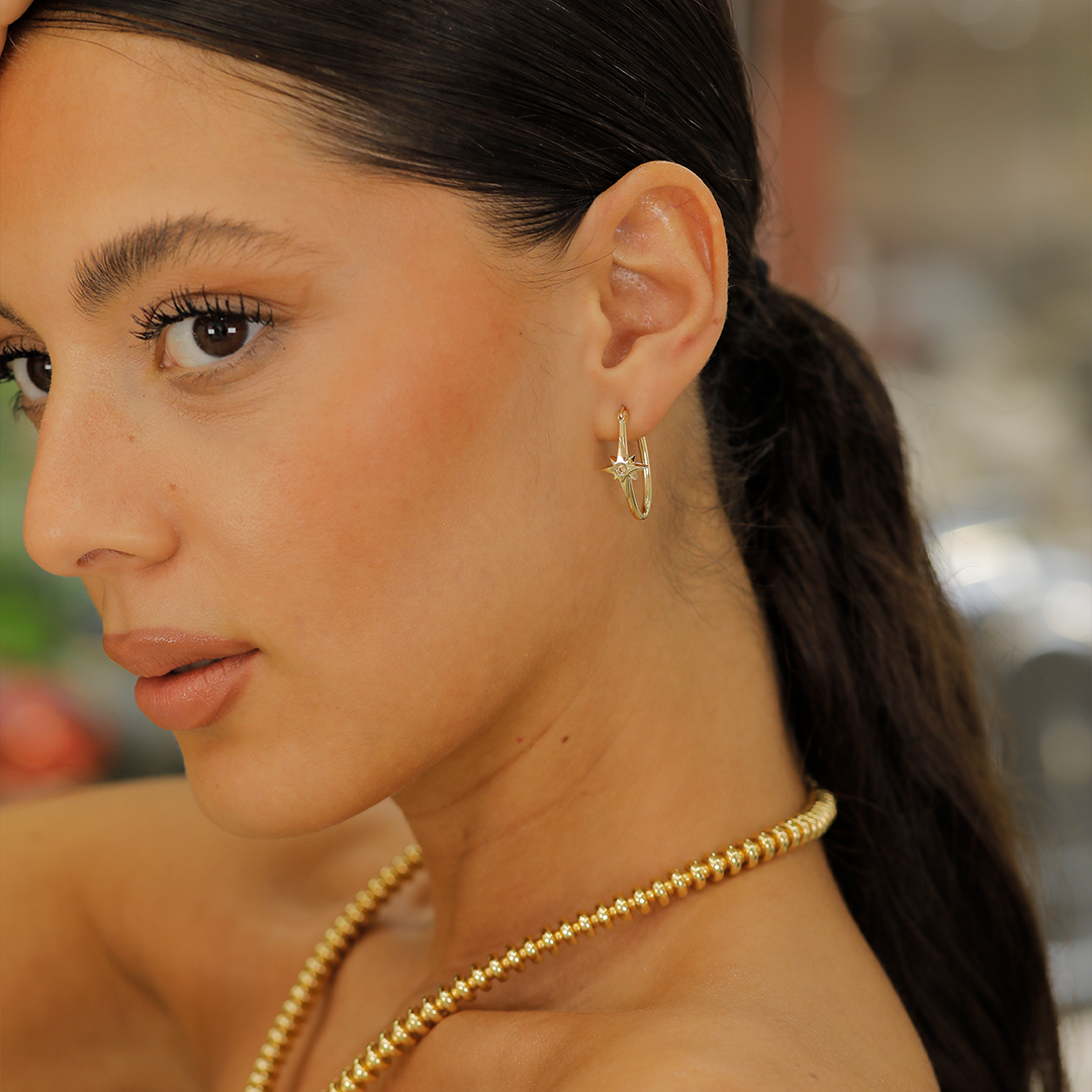 Kutup Yıldızı Küpe B0038