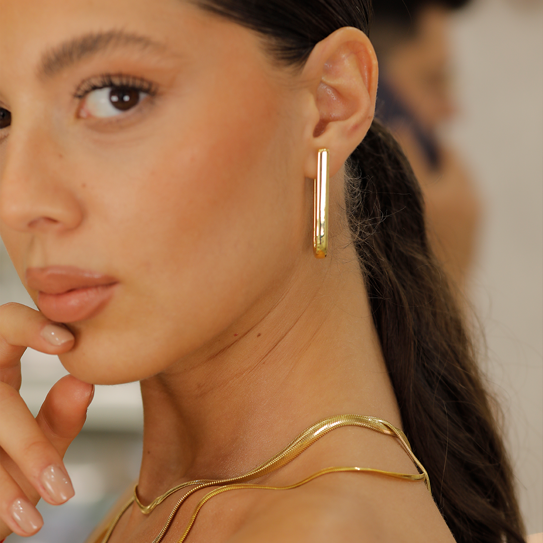 Düz Uzun Küpe B0025