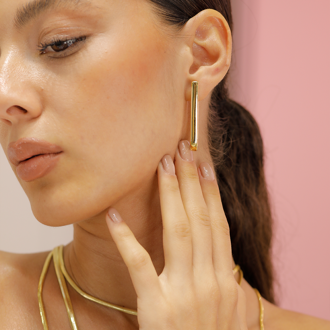 Düz Uzun Küpe B0025