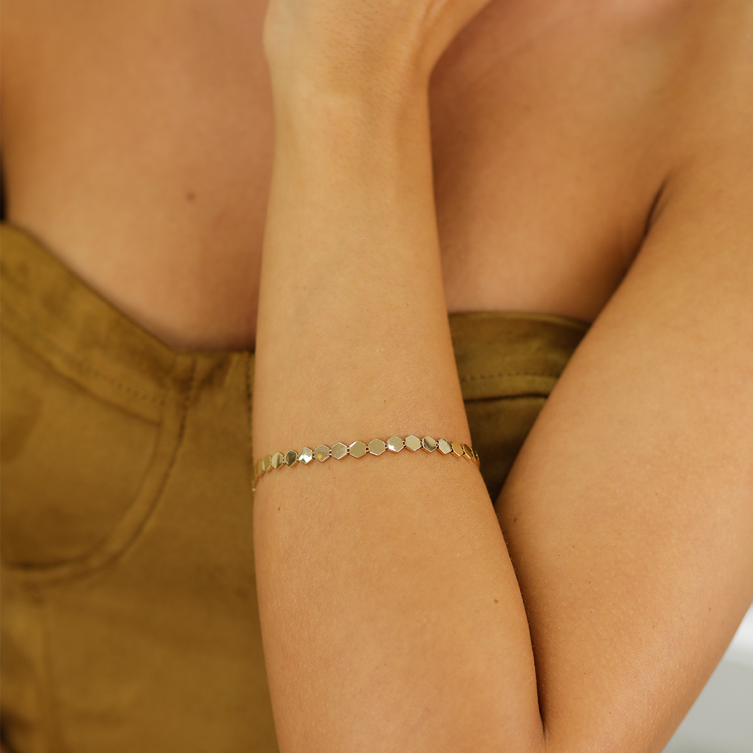 Altın Petek Bileklik B0011