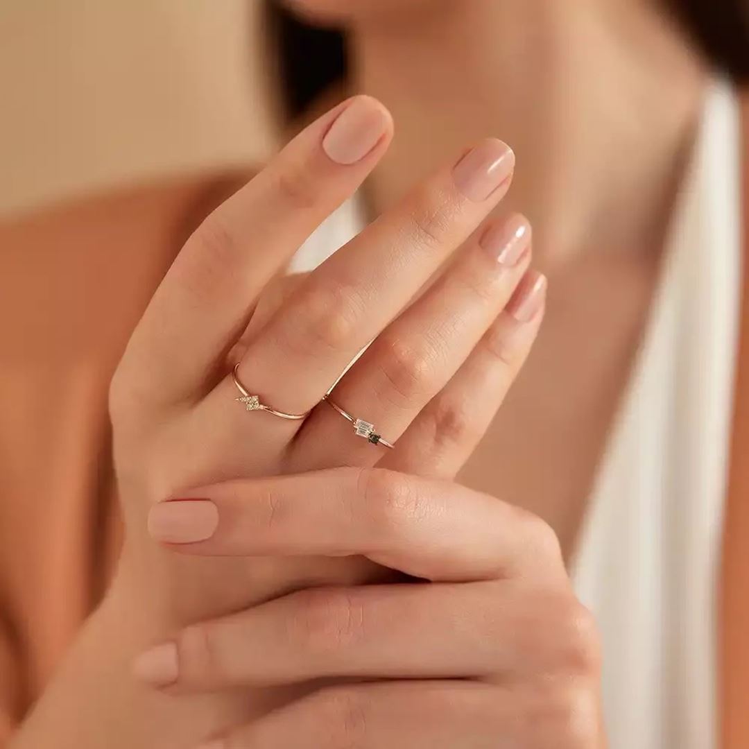 Flash Rose 0.04 CT Pırlanta Taşlı Yüzük