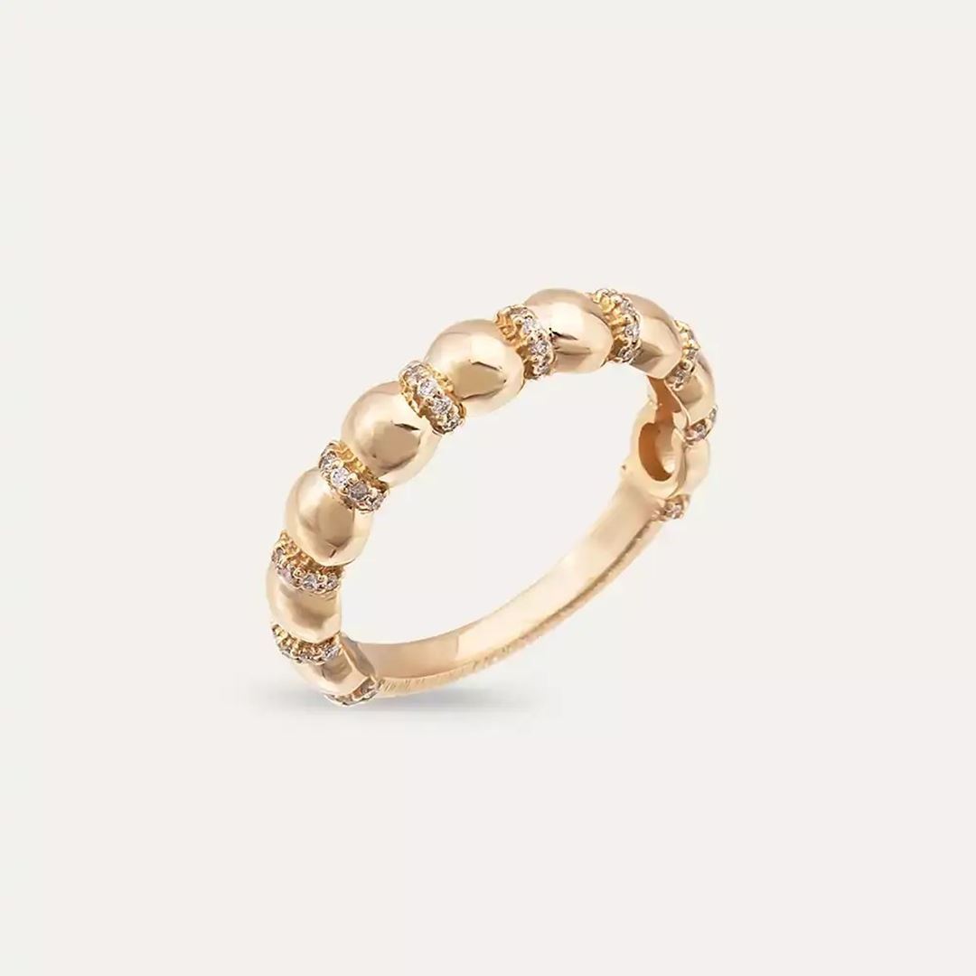 Core 0.19 CT Pırlanta Taşlı Rose Altın Yüzük