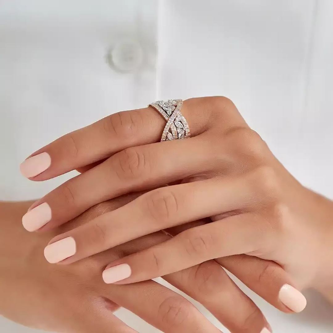 Cosmic 2.04 CT Baget ve Markiz Kesim Pırlanta Taşlı Yüzük