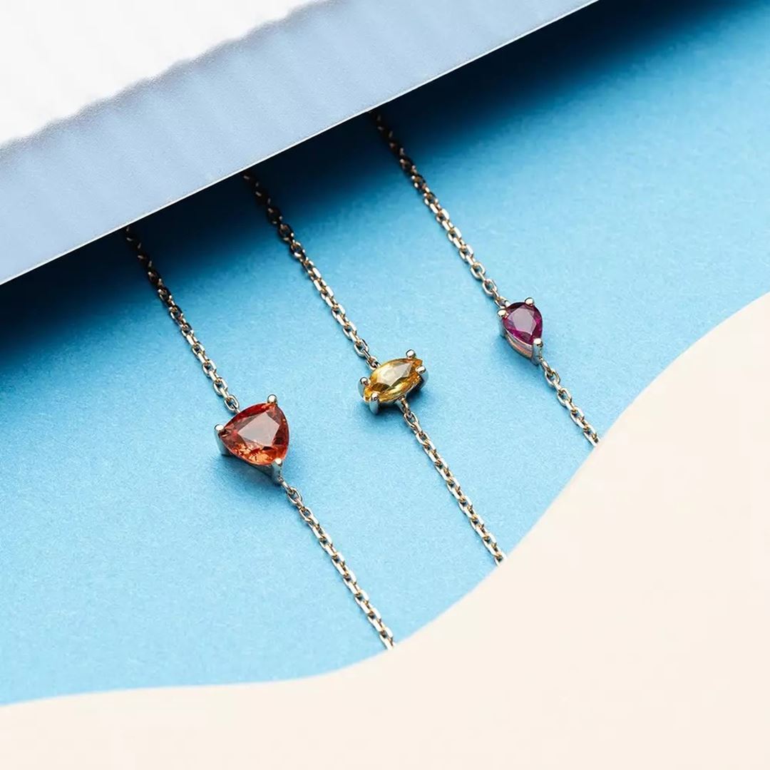 Damla Kesim Yakut Taşlı Rose Altın Bileklik