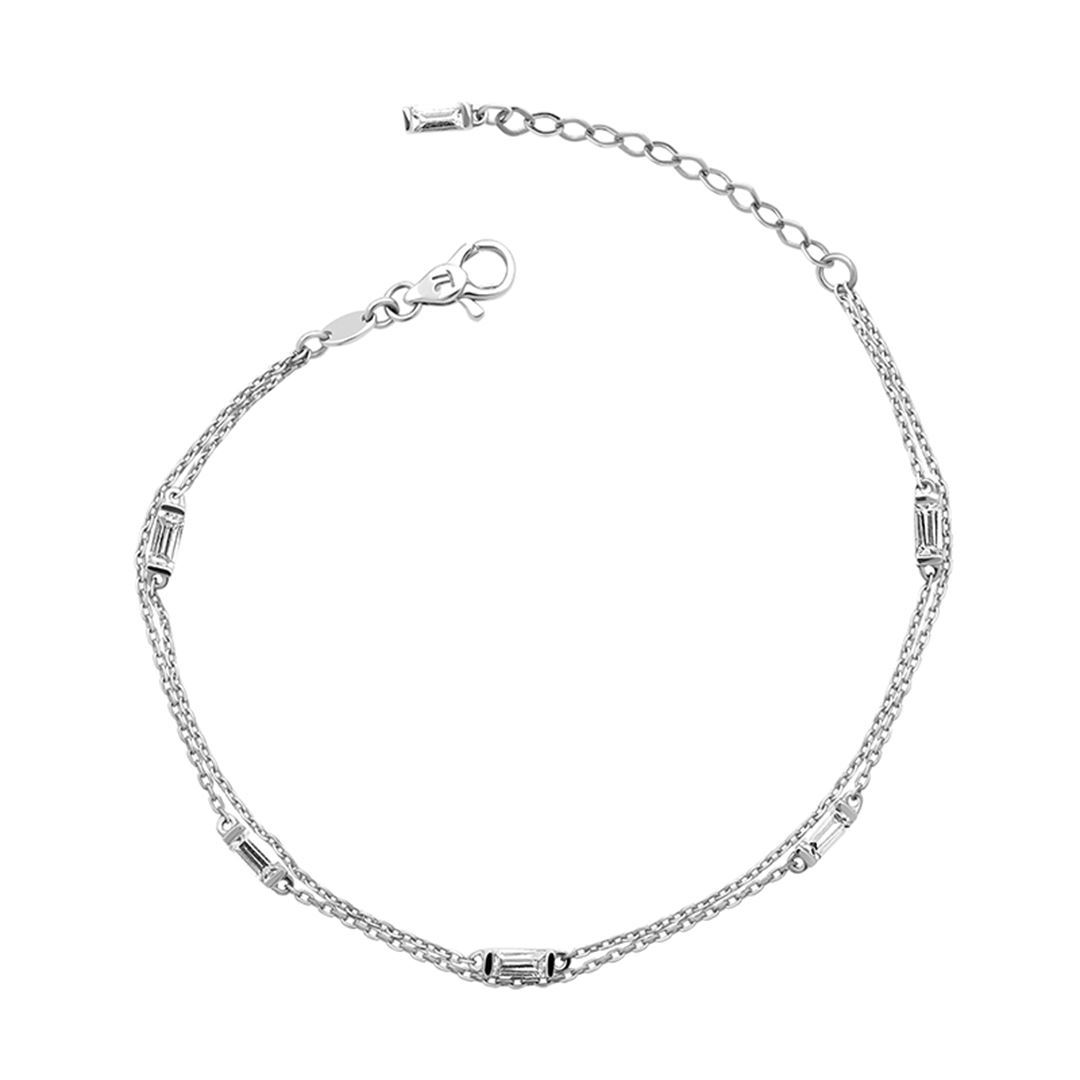Bagetto Çift Sıra Altın Bileklik PI0037