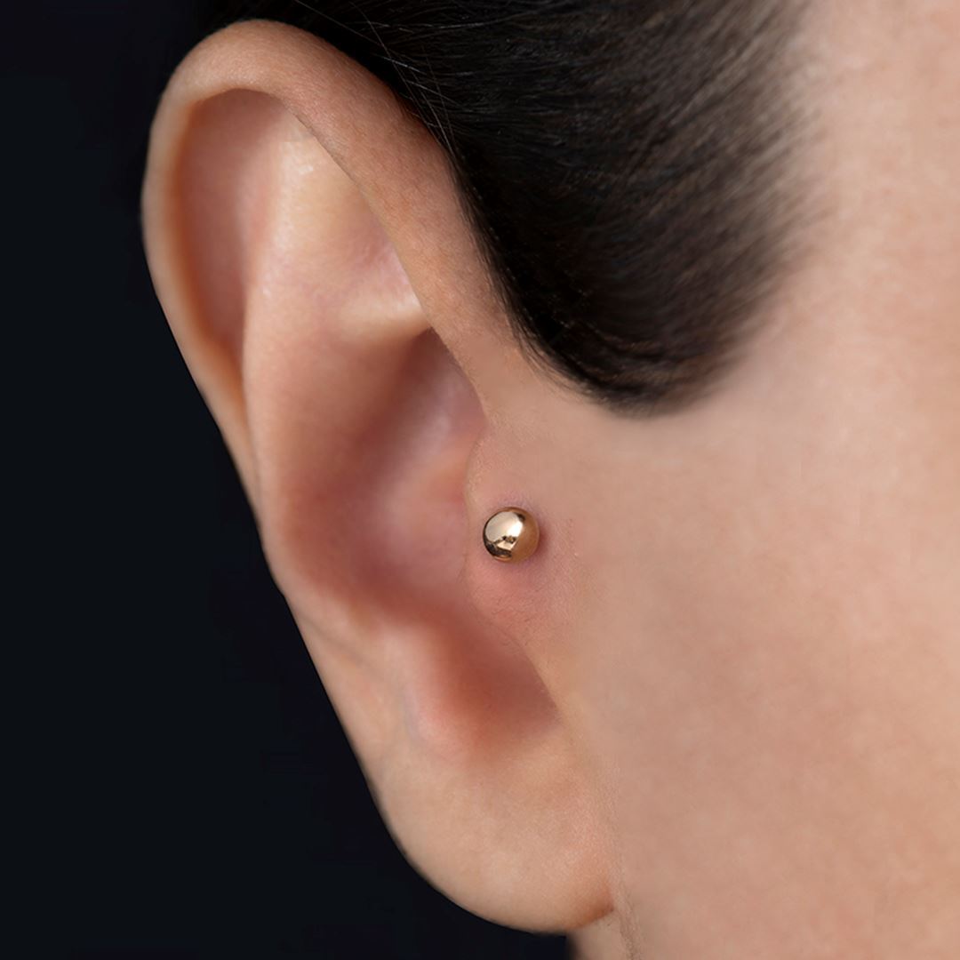 4mm Top Altın Piercing PI0087